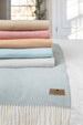 Silver Italian Herringbone Throw