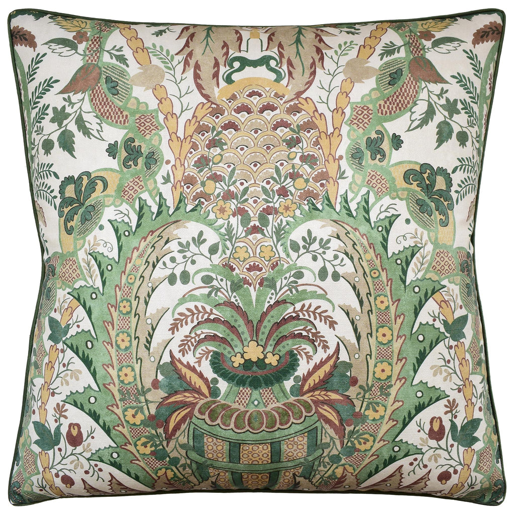 Narbeth Natural/Green Pillow