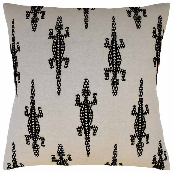 Baracoa Embroidery Black Pillow