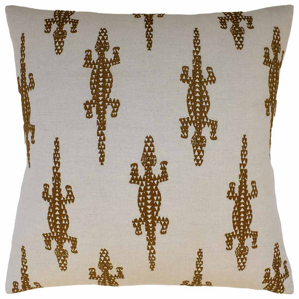 Baracoa Embroidery Brown Pillow