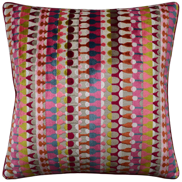 Orpheus Magenta/Peacock Pillow