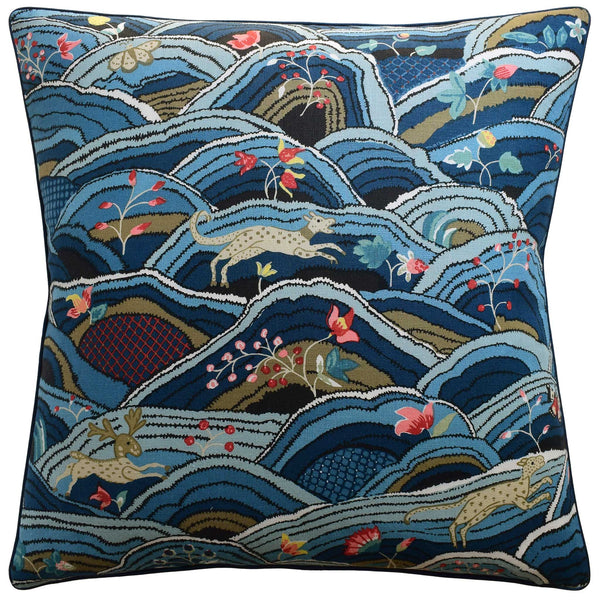 Rolling Hills Blues Pillow