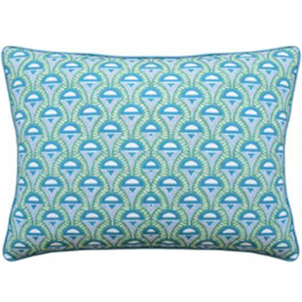 Abelino Green/Peacock Pillow