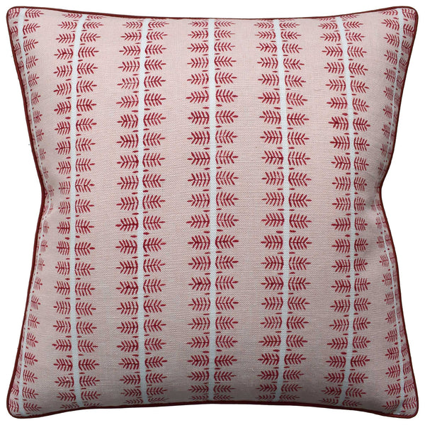 Alva Hand Block Blush Pillow