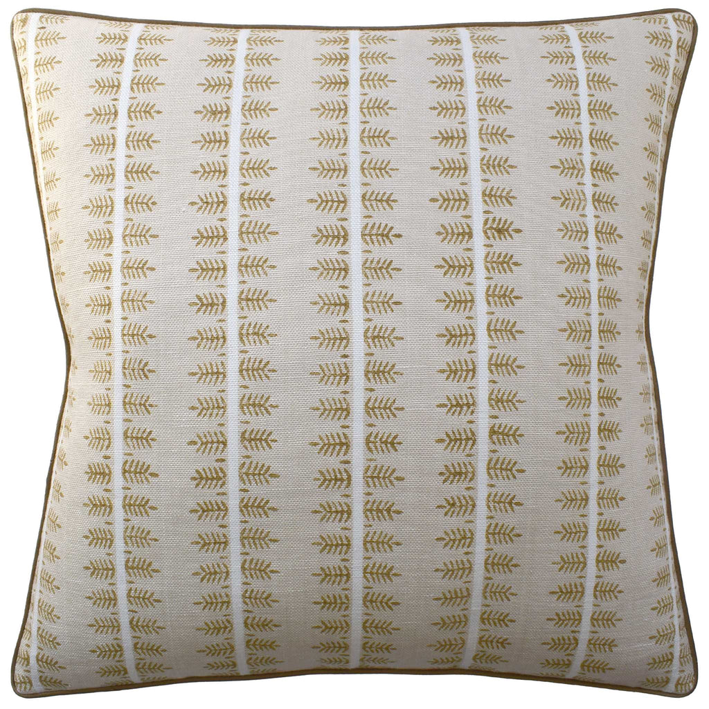Alva Ochre Hand Block Pillow