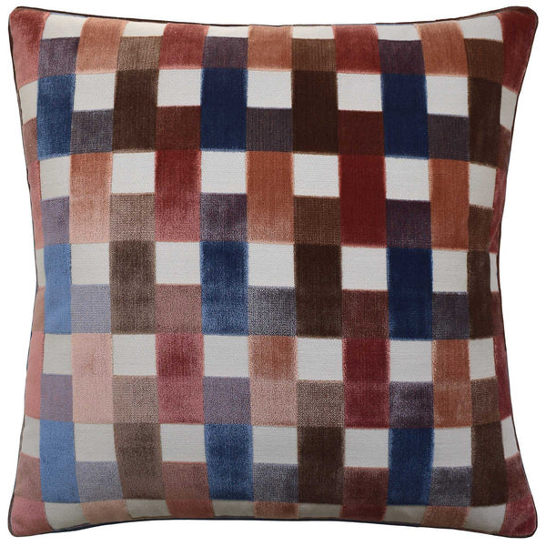 Aldora Velvet Antique Rose Pillow