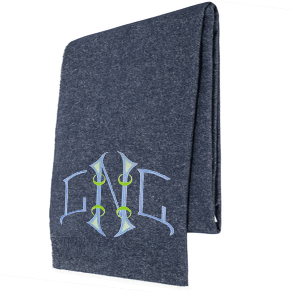 Blue Eclipse Aspen Throw