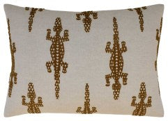 Baracoa Embroidery Brown Pillow