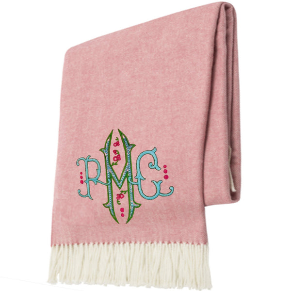 Berry Sorbet Italian Herringbone Throw