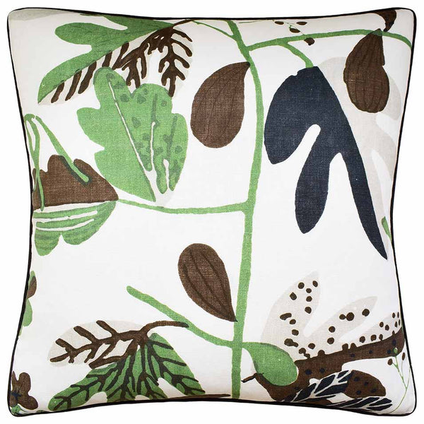 Matisse Leaf Black/Green Pillow