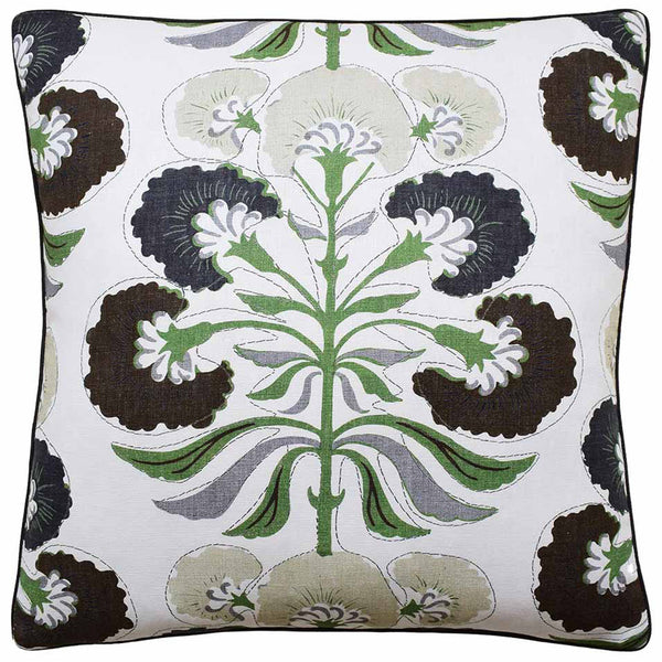 Tybee Tree Green/Black Pillow