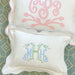 Light Blue Micropipe Scallop Boudoir Pillow