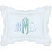 Light Blue Micropipe Scallop Boudoir Pillow