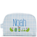Stow It Blue Pimlico Plaid Dopp Kit