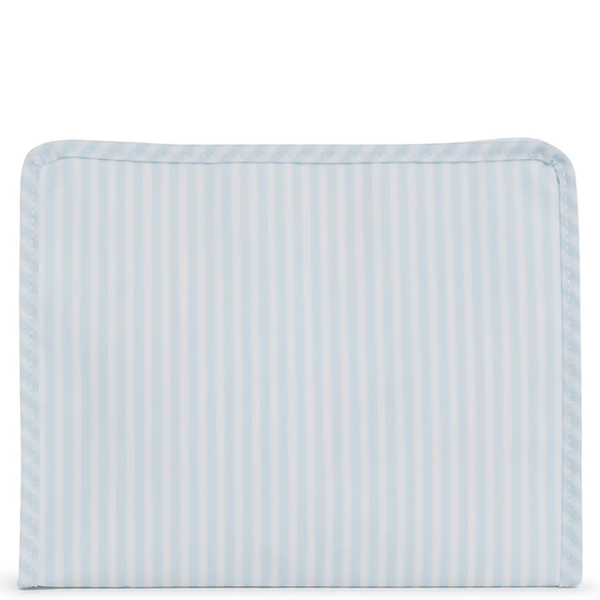 Pimlico Stripe Blue Coated Zip Pouch