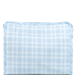 Pimlico Plaid Blue Coated Zip Pouch