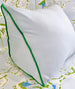 Baby Blue / Kelly Green Pique Wedge Pillow
