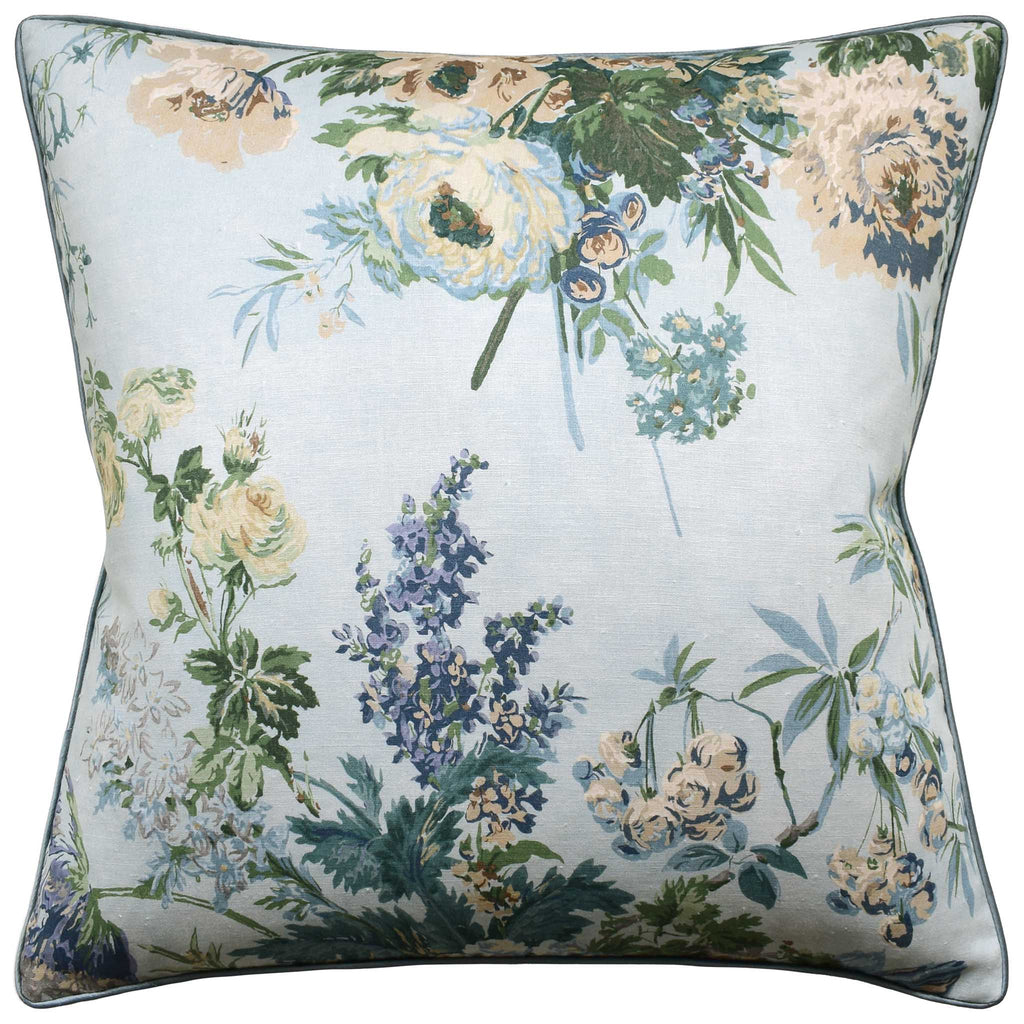 Garden Club Blue Pillow