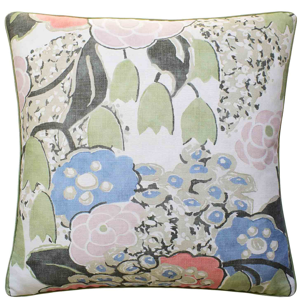 Laura Blush/Green Pillow