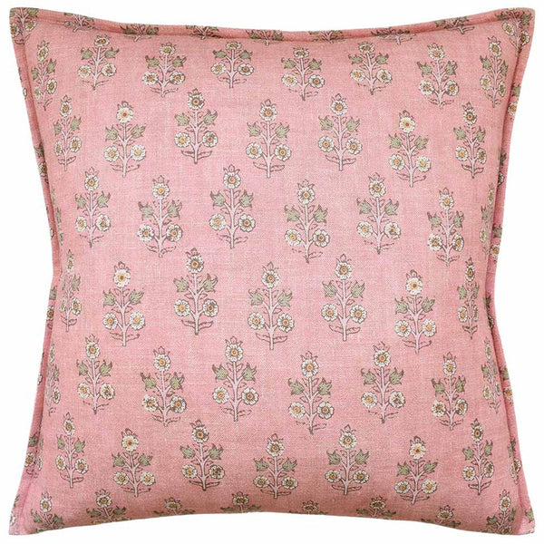 Poppy Sprig Blush Pillow