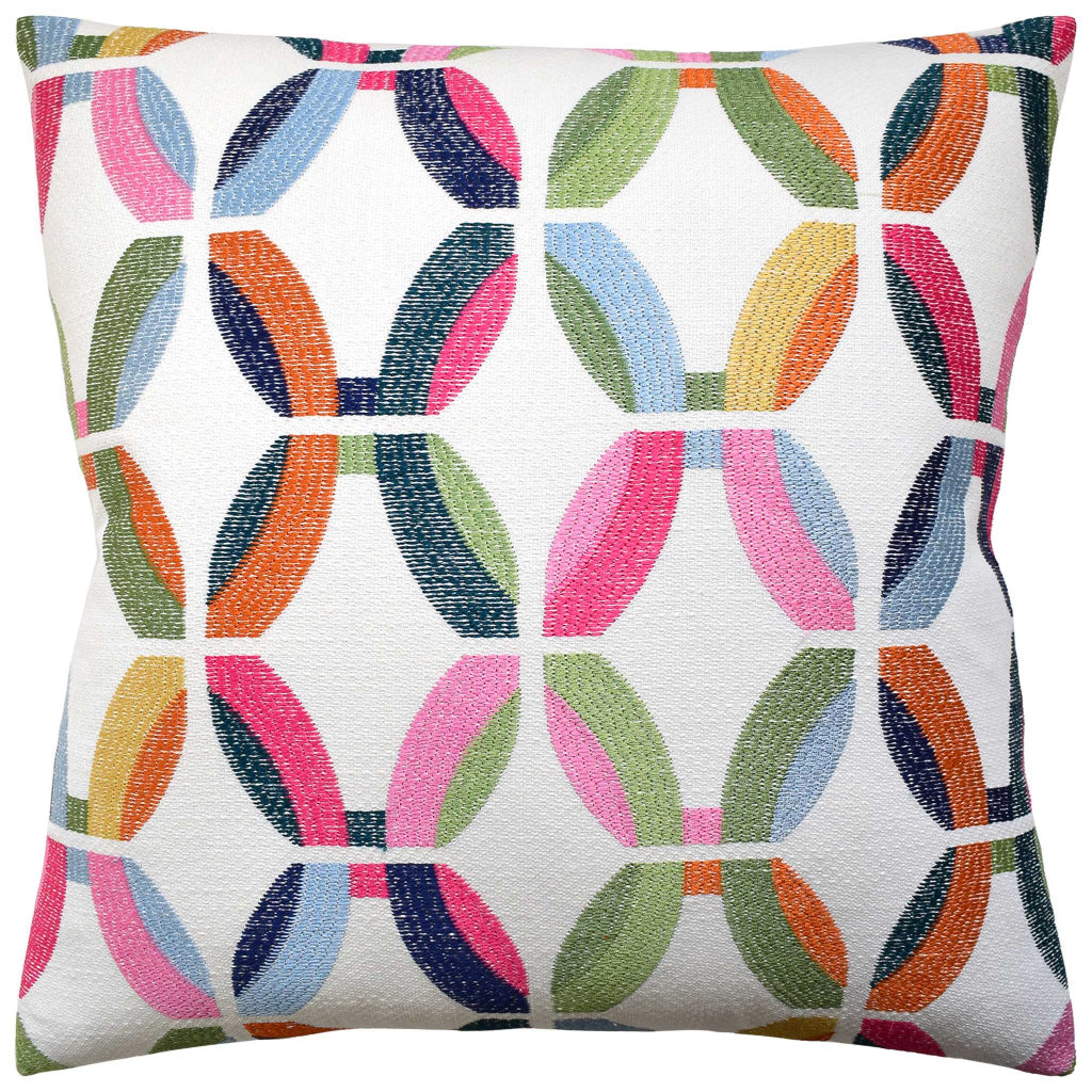 Passageway Embroidery Brights Pillow