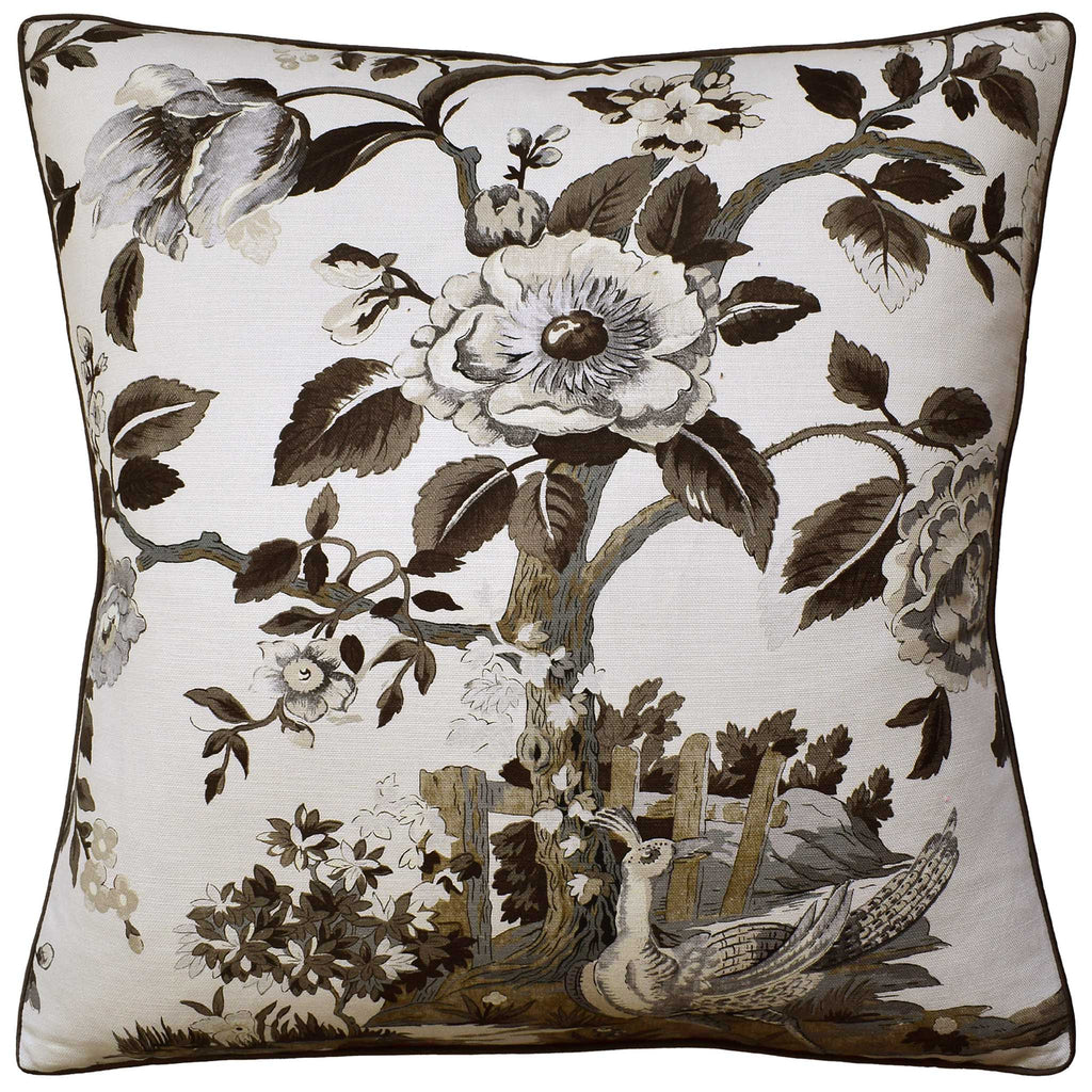 Forest Lodge Brown/White Pillow