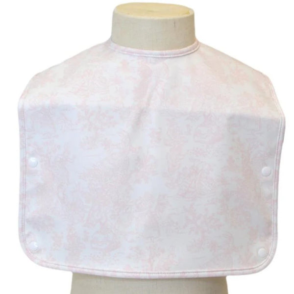 Bunny Toile Pink Bib