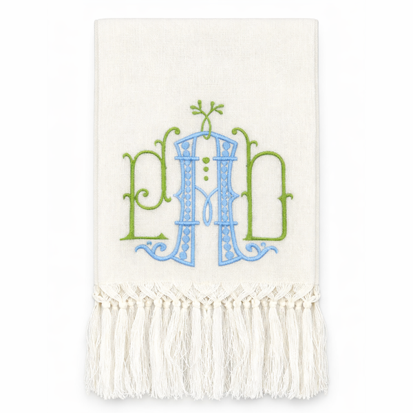 White Zodiac Hand Towel