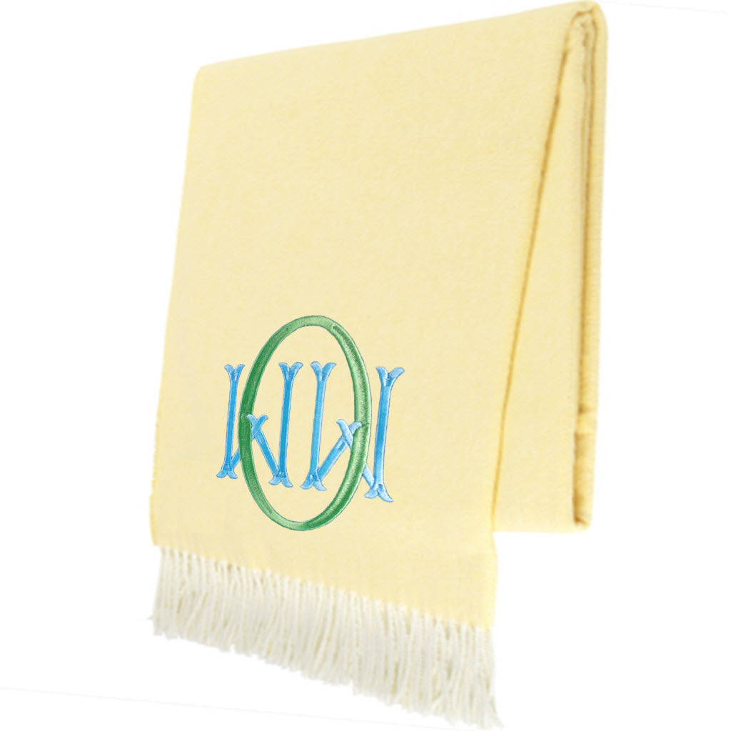 Butter Italian Herringbone Throw