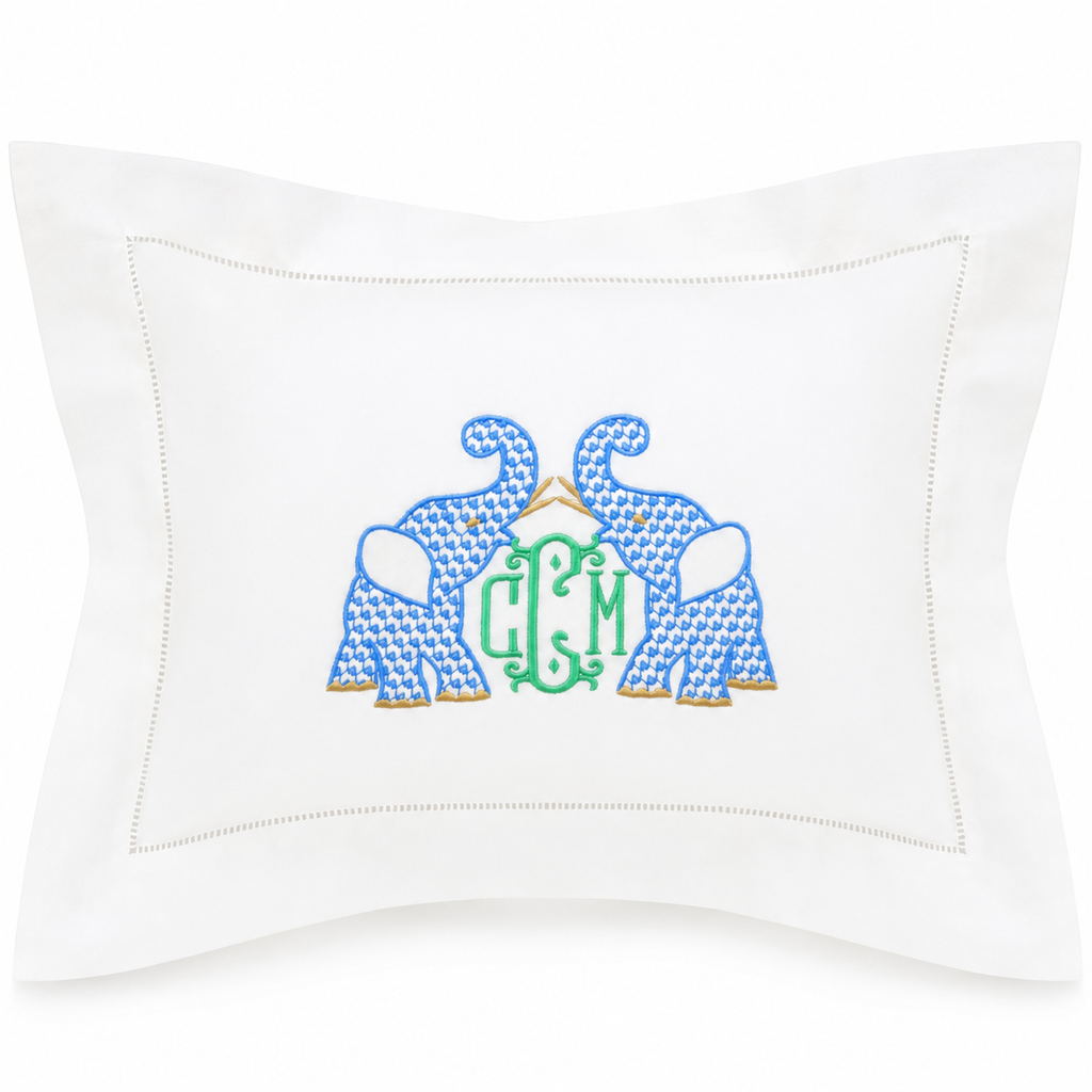 White Hemstitch Boudoir Pillow