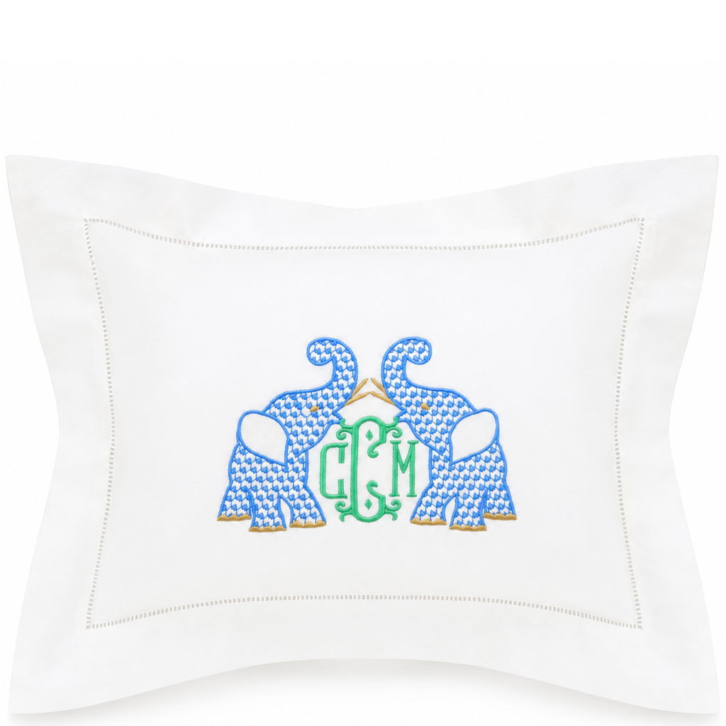 White Hemstitch Boudoir Pillow