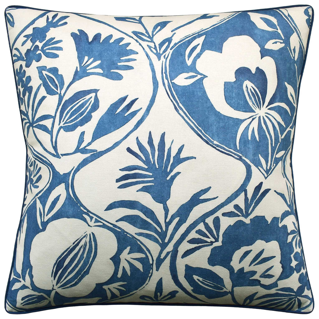 Calathea Blue Pillow