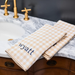 Weezie Camel Gingham Hand Towel