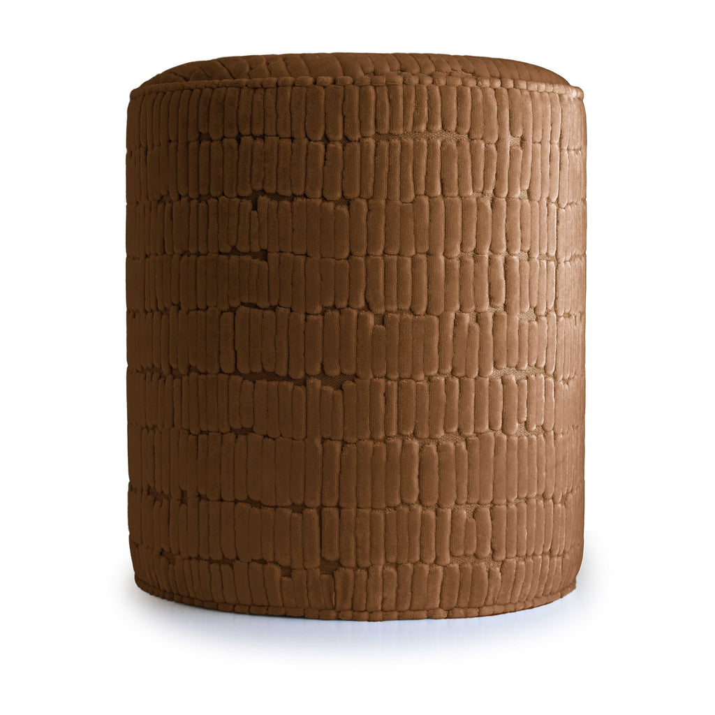 Round Meerket Camel Ottoman