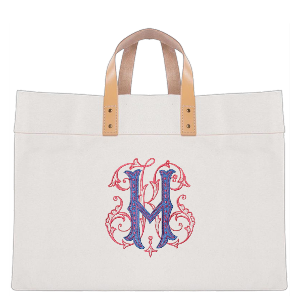 Natural Canvas Box Tote