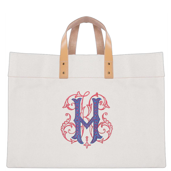 Natural Canvas Box Tote