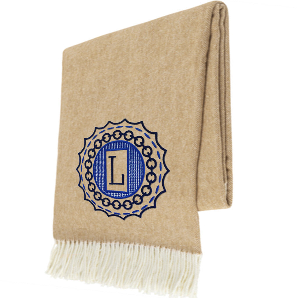 Caramel Italian Herringbone Throw