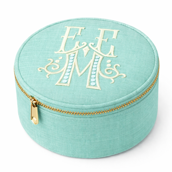 Mermaid Chambray Jewelry Round