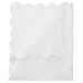 White Quilted Satin Baby Blanket