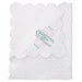 White Quilted Satin Baby Blanket