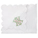 White Quilted Satin Baby Blanket