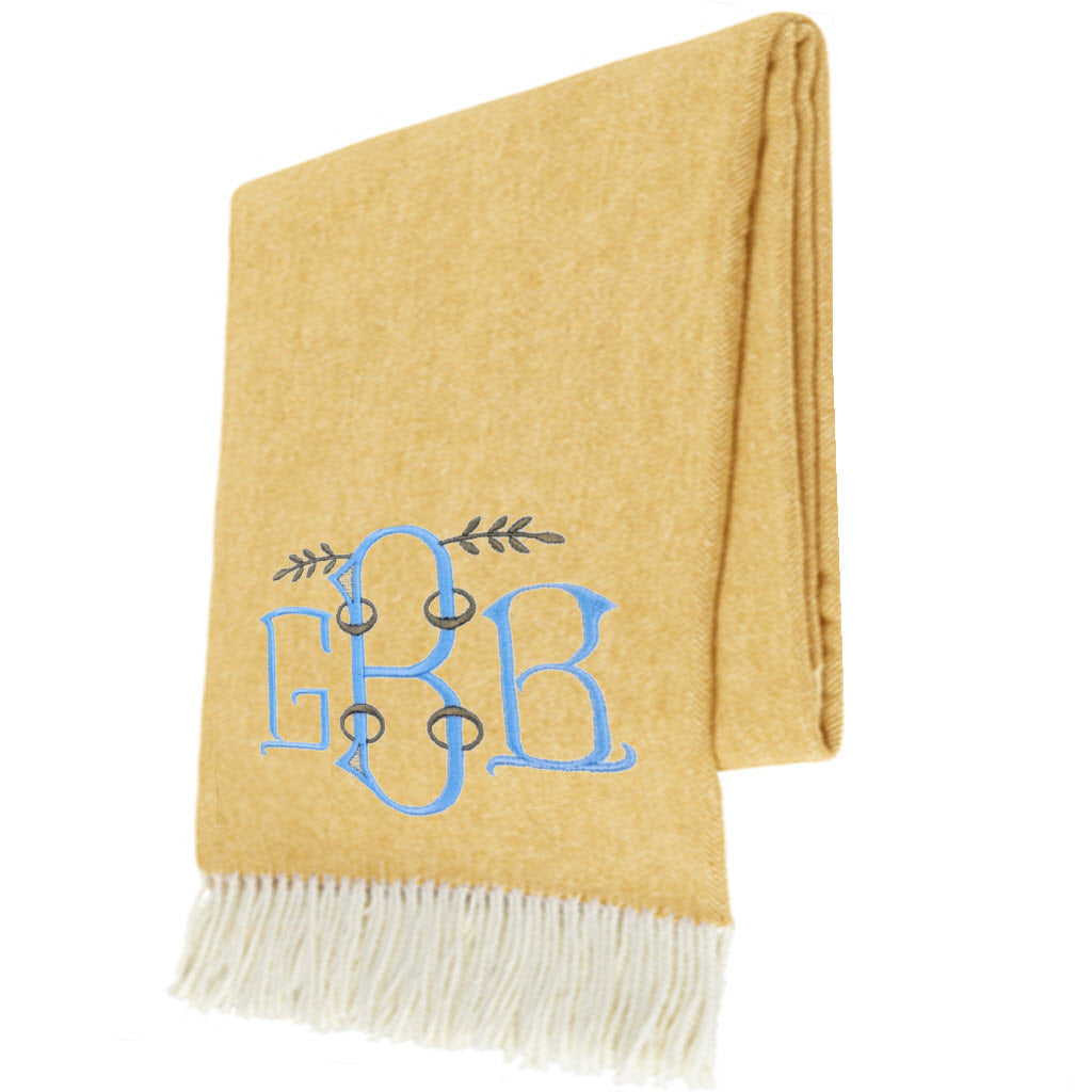 Cider Italian Herringbone Throw
