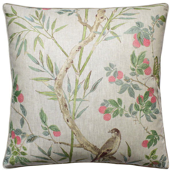 Claire Coral/Green Pillow