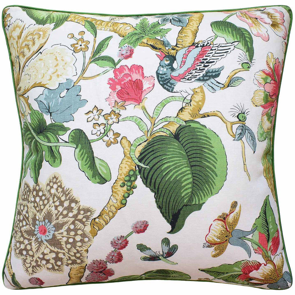 Hill Garden Coral/Green Pillow