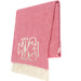 Coral Italian Herringbone Throw