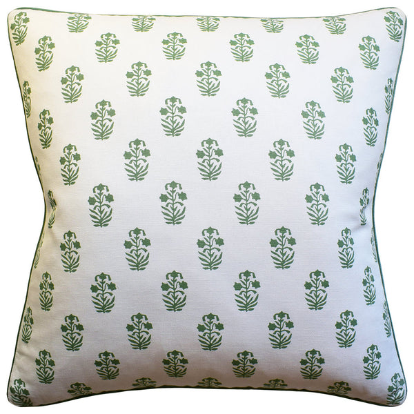 Corwin Green/White Pillow