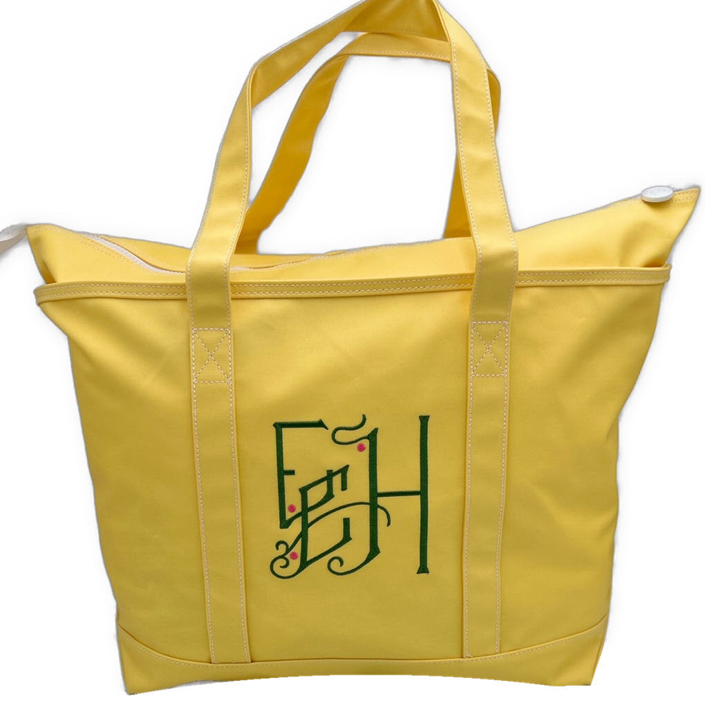 Daffodil Coated Canvas Maxi Tote