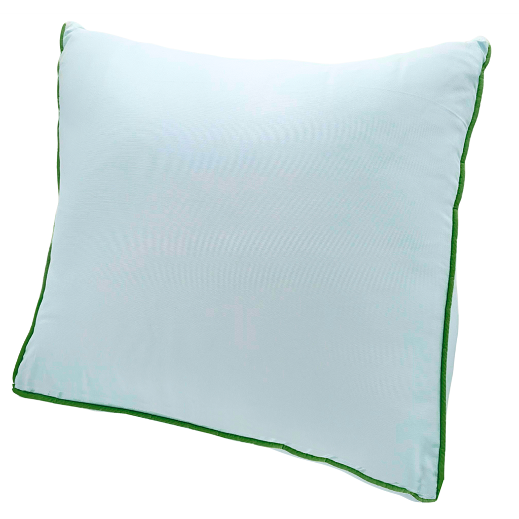 Baby Blue / Kelly Green Pique Wedge Pillow