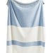 Herringbone Denim Stripe Throw