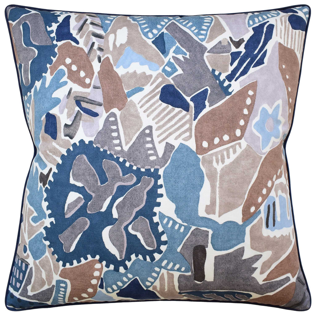 Chrystie Denim & Slate Pillow